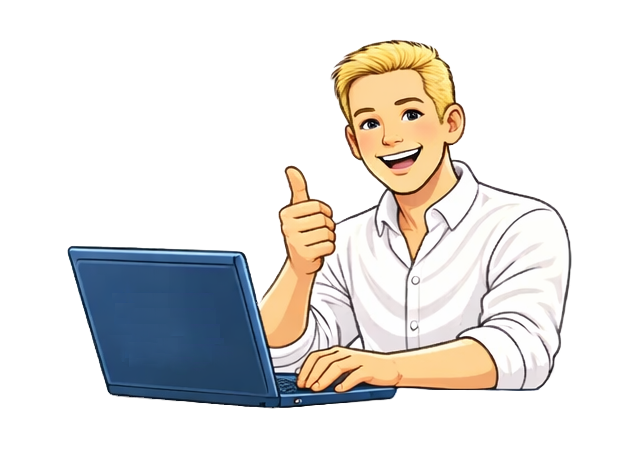 Bookairy features hero avatar using booking software on a laptop