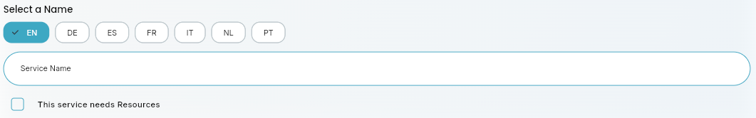 Language chip options for translated booking content