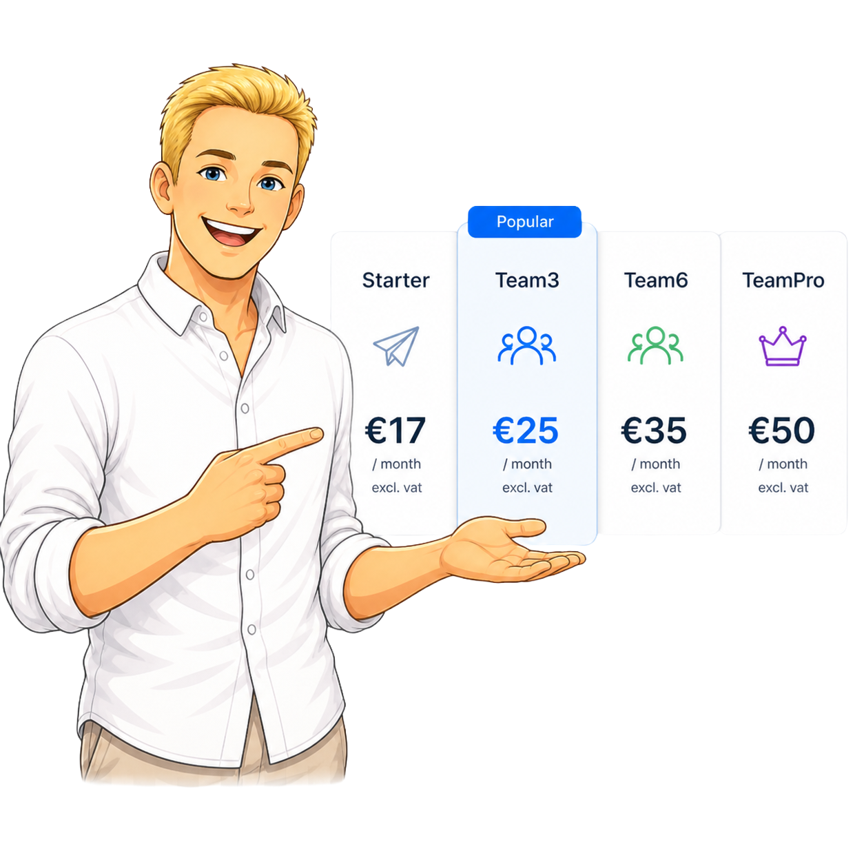Bookairy pricing plans hero avatar